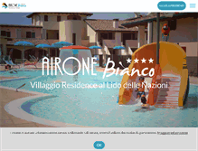 Tablet Screenshot of aironebiancoresidencevillage.com